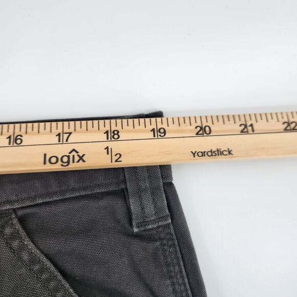 Carhartt Men's Size 38x32 Rugged Flex® Relaxed Fit Canvas Work Pant Gravel - Picture 4 of 7